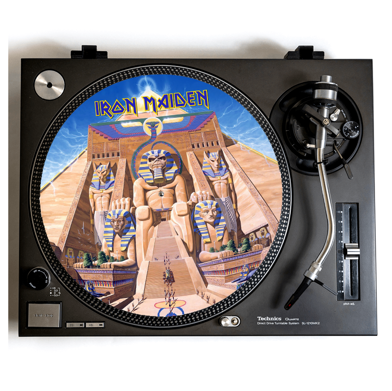 Iron Maiden Powerslave Turntable Slipmat DJ Vinyl Records Fits 12