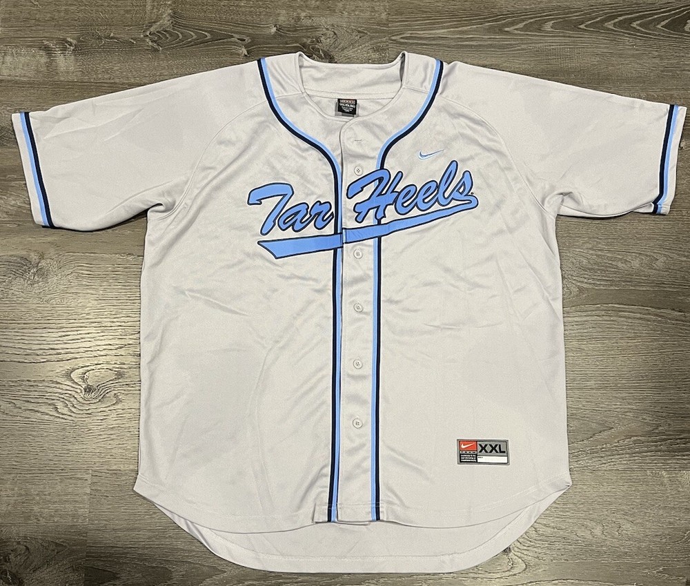 Vintage 90s Nike Team North Carolina Tar Heels NCU Baseball Jersey Men’s 2XL