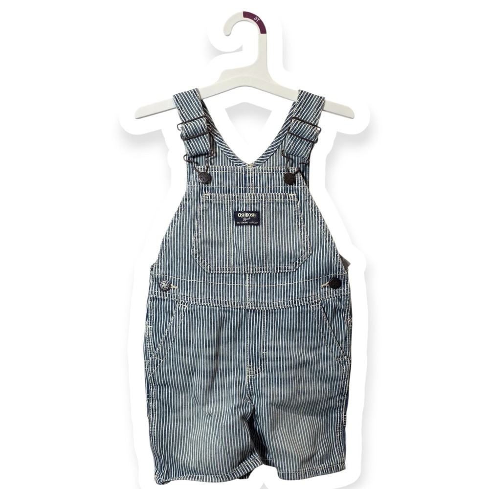 OshKosh B'gosh Toddler Girls Overall- 3T Sleeveless Romper, Kangaroo Pocket