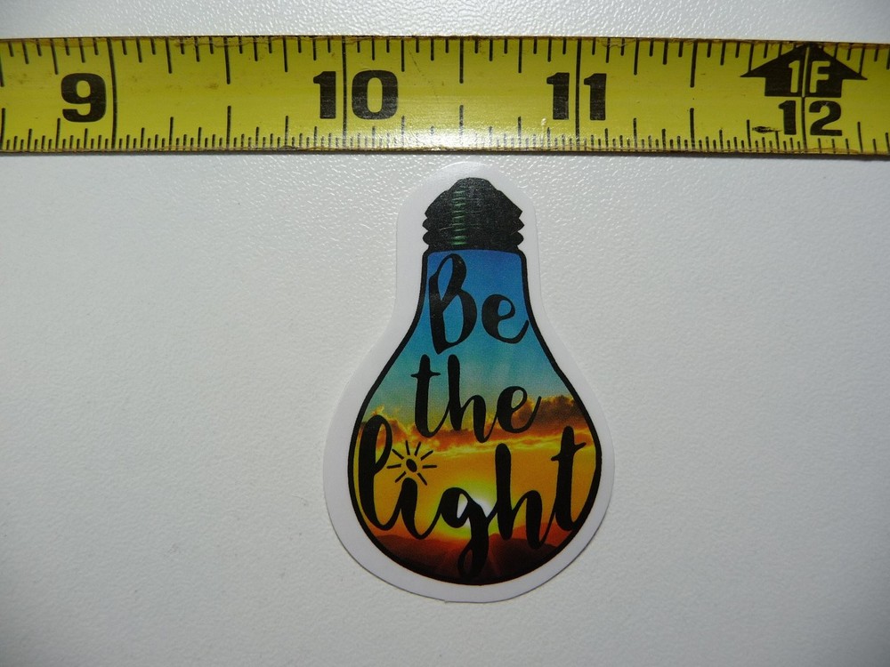 Calming Be the Light Christian Faith Decal Sticker for Church