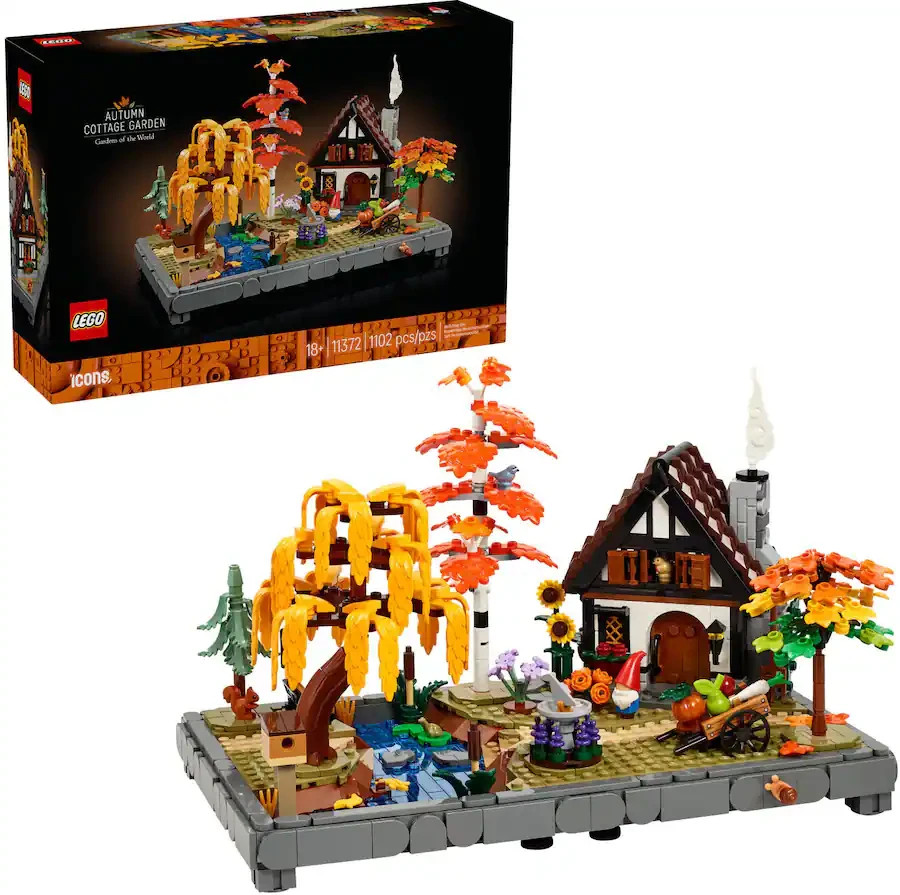 [FLASH SALE] LEGO - Icons Autumn Cottage Garden Building Set 11372-image