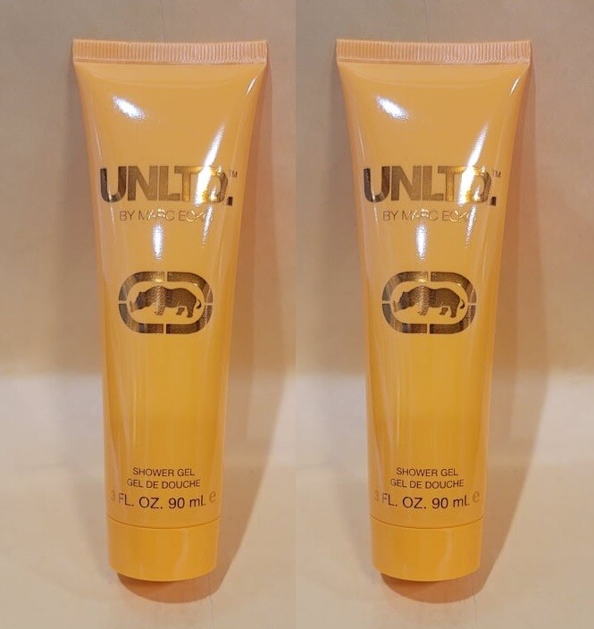 UNLTD ORANGE by Marc Ecko for Men SHOWER GEL 3.0 oz 90 ml NEW  *PACK OF 2*