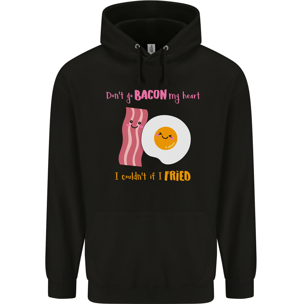 Dont Go Bacon My Heart Mens 80% Cotton Hoodie