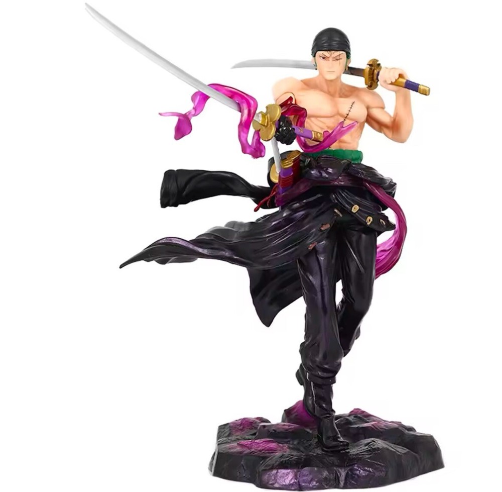One Piece Roronoa Zoro Action Figure Model Statue Collectible Toy AU Unboxed