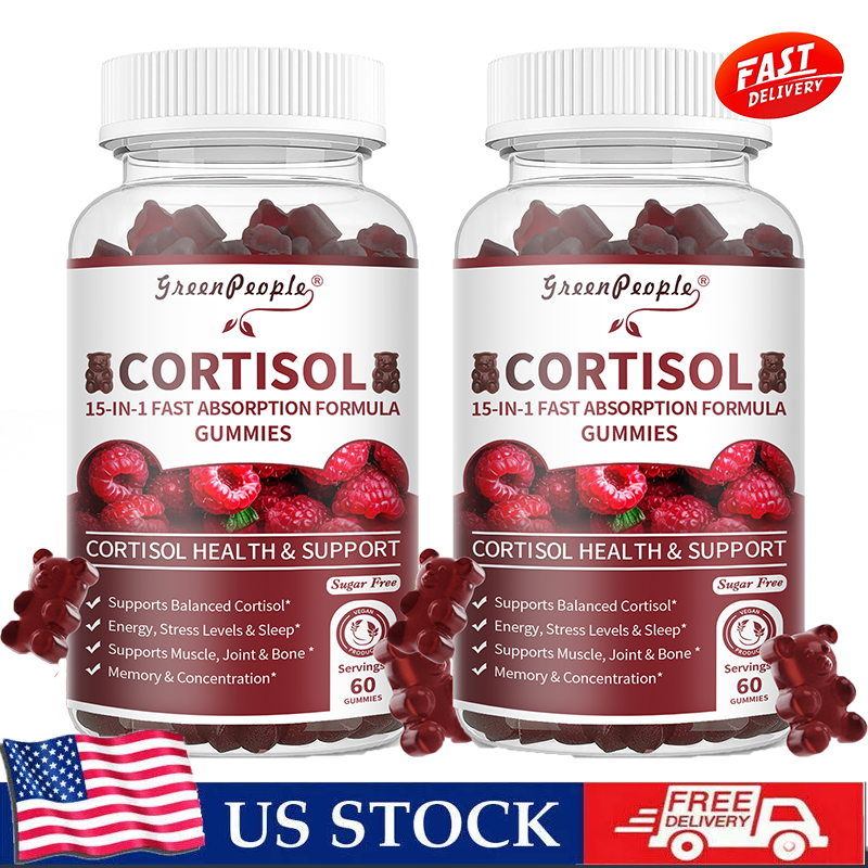 Cortisol Supplements for Women & Men 15-in-1 Cortisol Reducer Detox Manager