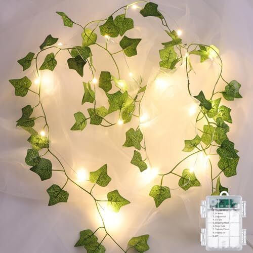 32.8ft 100 LED Battery Operated Fairy Light Vine for Decor