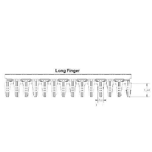 Long Finger Top Chaffer fits John Deere 8820 AH97998