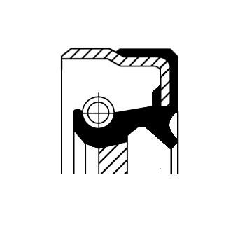 01033903B Corteco shaft seal, manual transmission for Mercedes-Benz