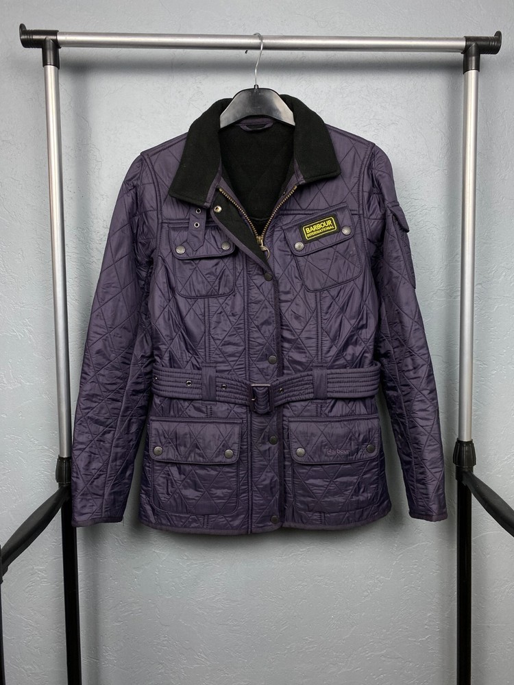 Barbour International Womens Polarquilt Quilted Jacket Size UK 8 S