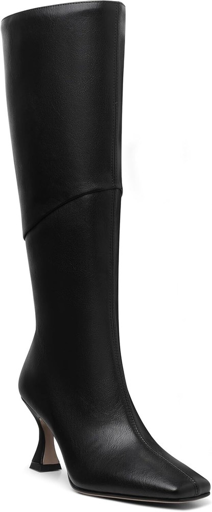 CYNLLIO Knee High Boots Women Square Toe Kitten Heel Tall Fashion...