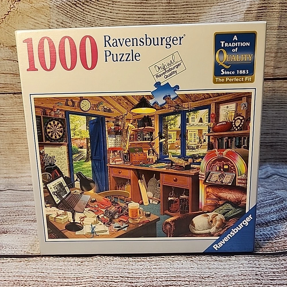 Ravensburger The Man Cave Jigsaw Puzzle 1000 Piece 27x20
