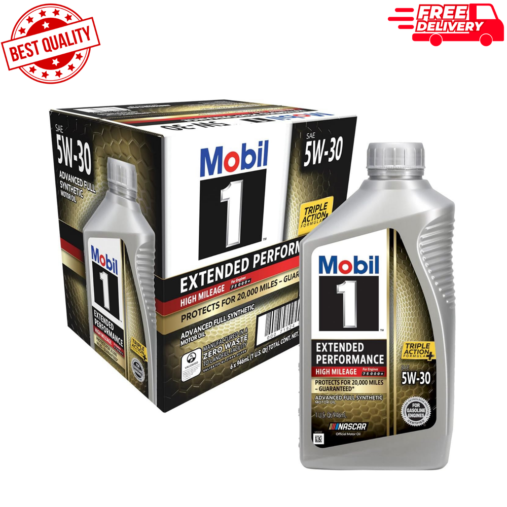 Extended Performance High Mileage Full Synthetic Motor Oil 5W-30 1 Qt ( 6 Pack )