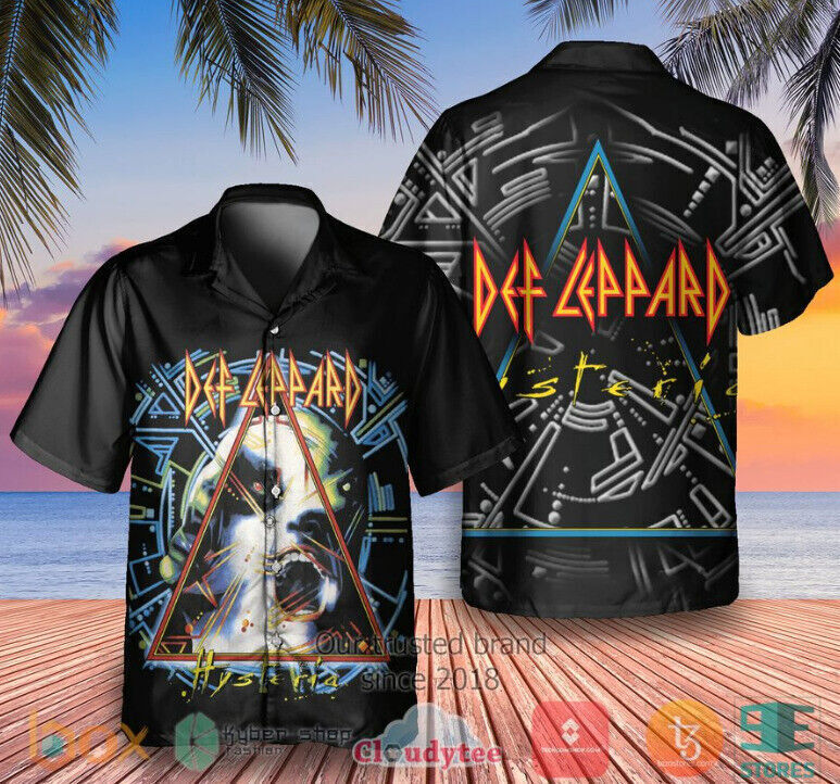 Stylish 3D Printed Def Leppard Hawaiian Shirt Sizes S to 5XL Perfect Gift