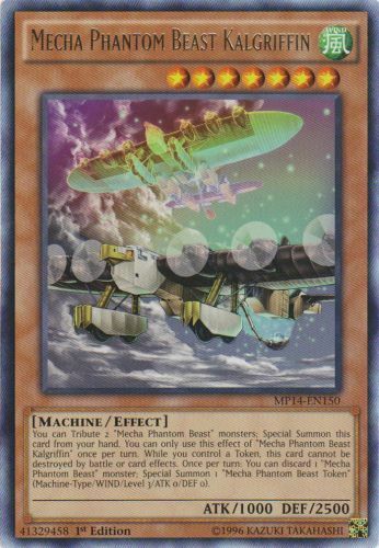 Mecha Phantom Beast Kalgriffin MP14-EN150 1st Ed Rare x3 NM MTG YuGiOh Card