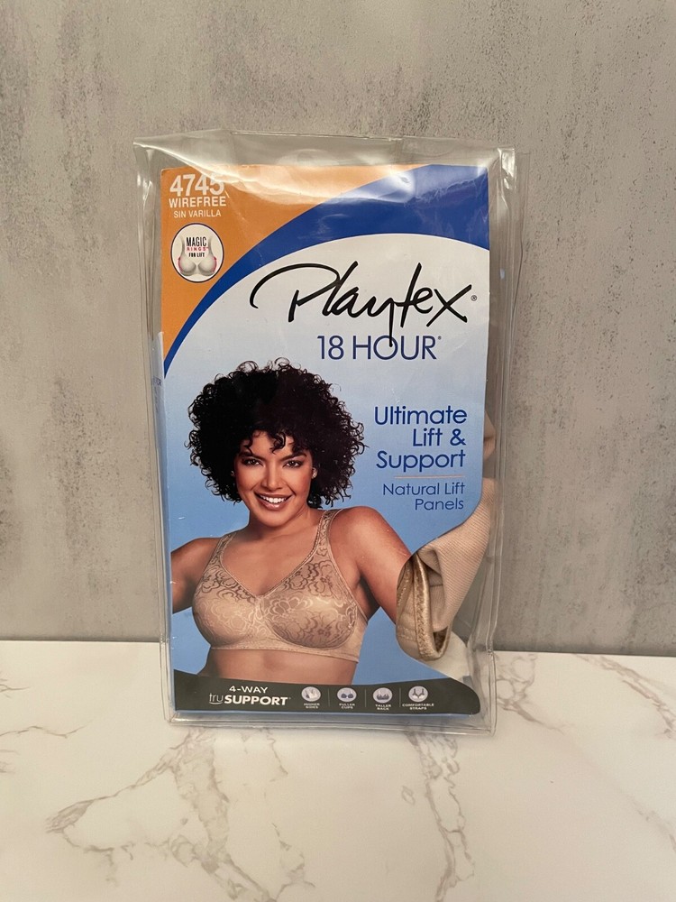 Playtex 18 hour tagless , beige bra, 38D NEW