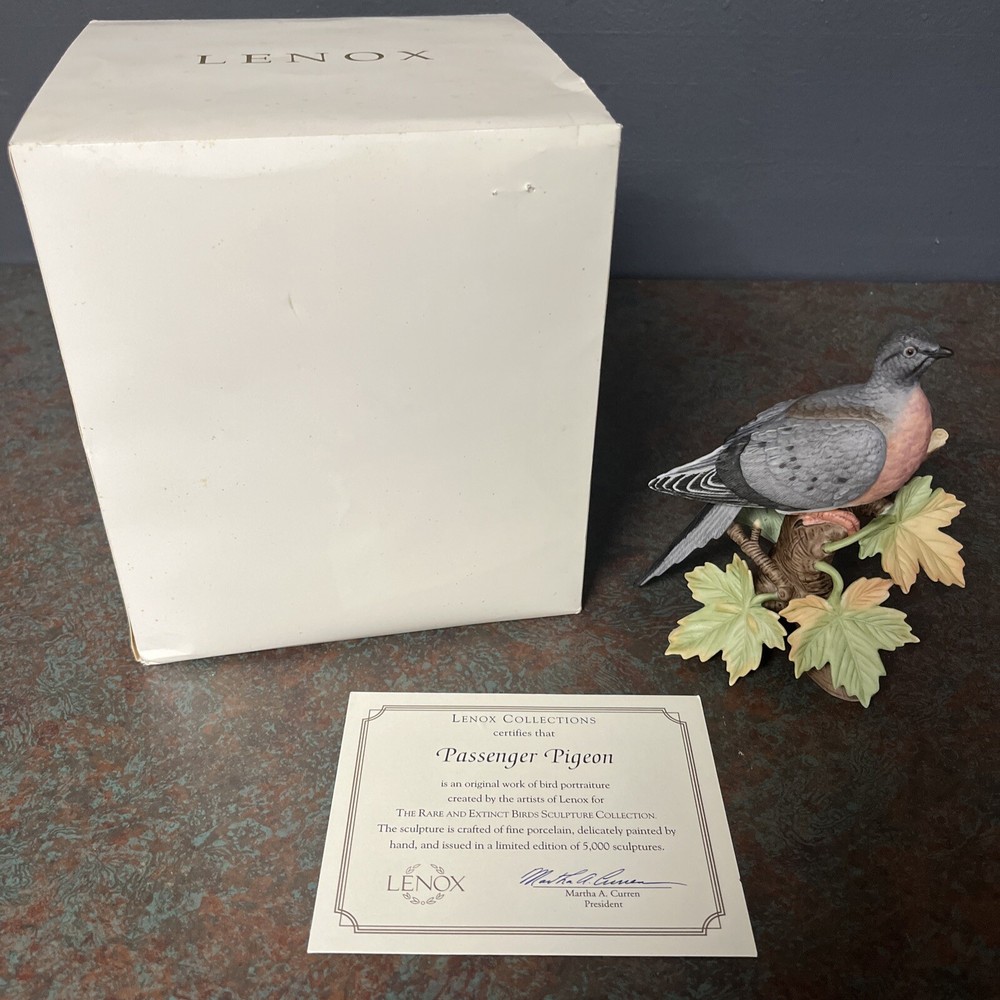 Lenox 2004 Passenger Pigeon Porcelain - Limited Ed - Mint With Box