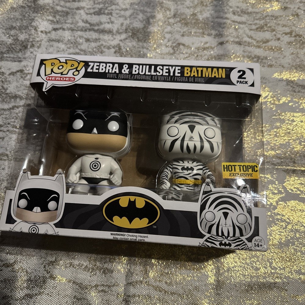 Funko Pop! Heroes Zebra and Bullseye Batman - 2 Pack - Hot Topic Exclusive