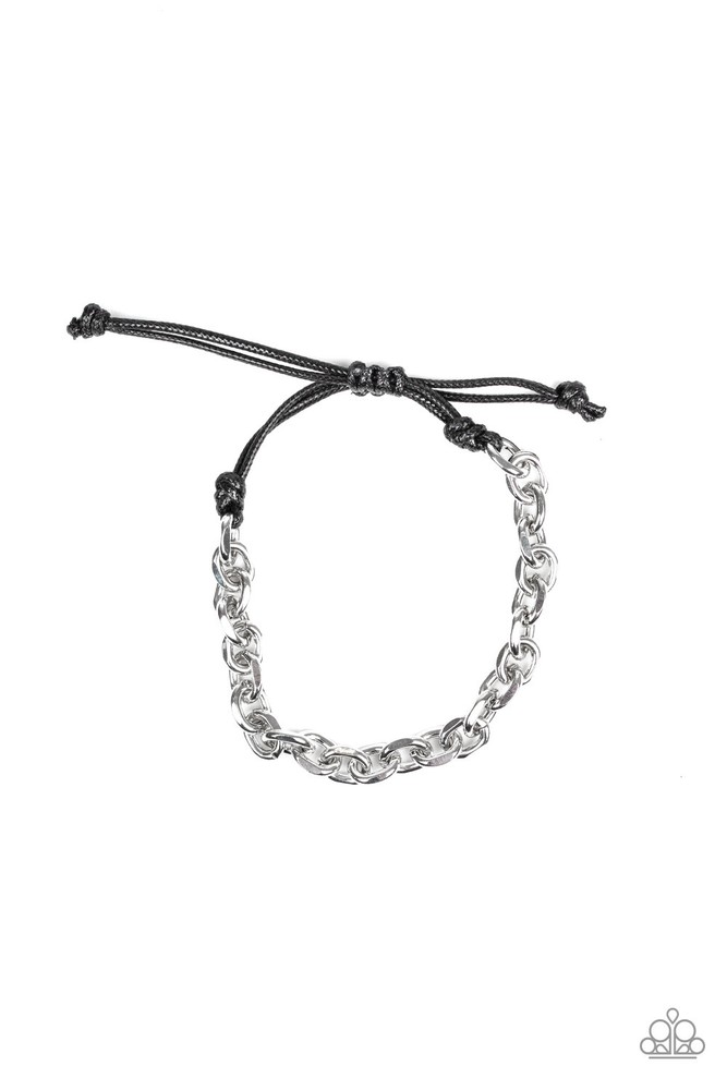 Rumble - Silvertone - Paparazzi Accessories Men's Bracelet