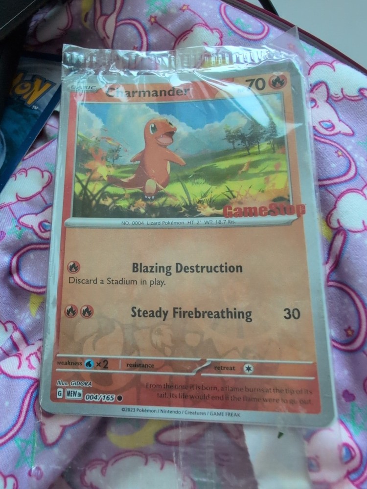 Charmander Pokémon Trading Card GameStop Promo