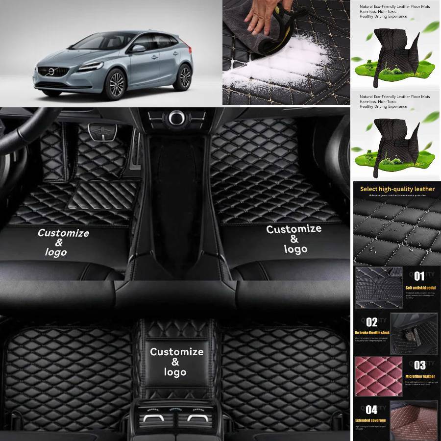 Volvo V40 Custom All-Weather Waterproof Luxury Car Floor Mats