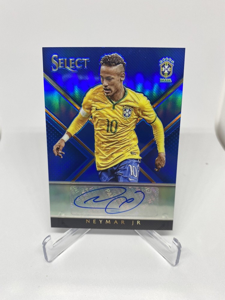 2015-16 Panini Select Neymar Jr. Auto Blue /25 Brazil