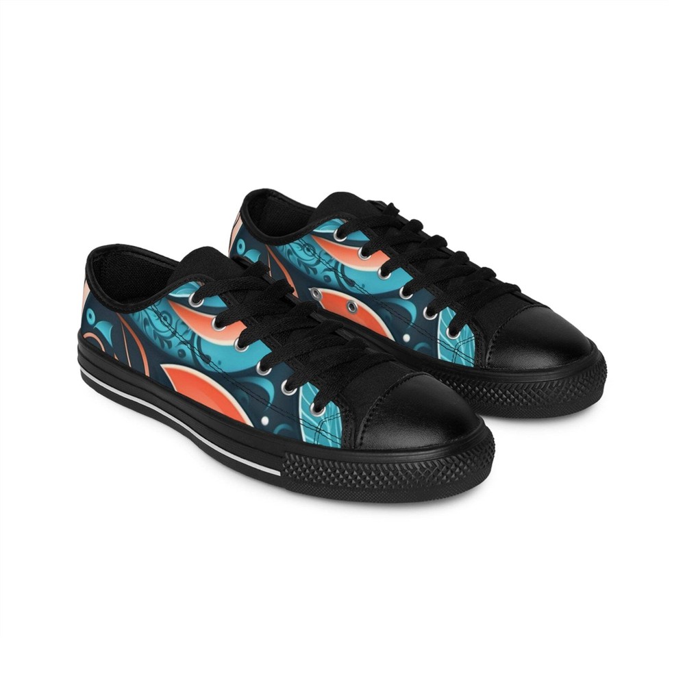 Stylish Men's Sneakers with Vibrant Abstract Design