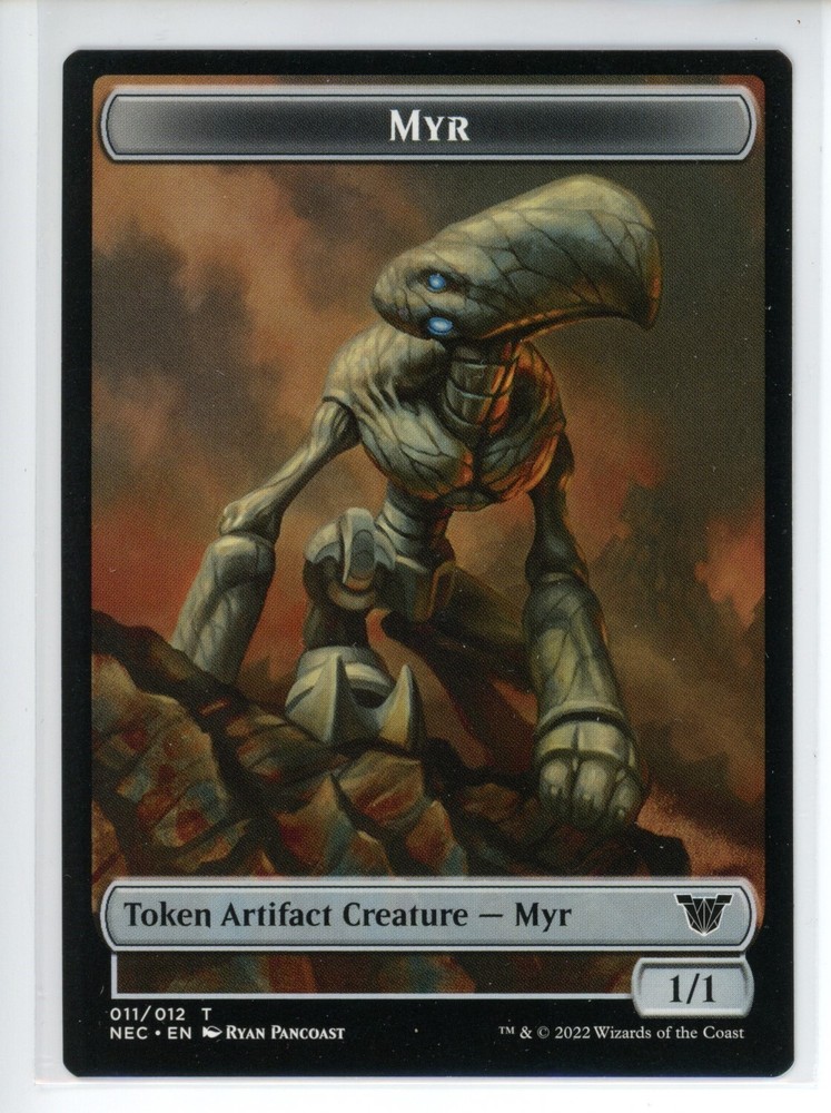 MYR // PILOT DOUBLE-SIDED TOKEN Neon Dynasty Commander #11//1 NEC(NM+)(MTG)