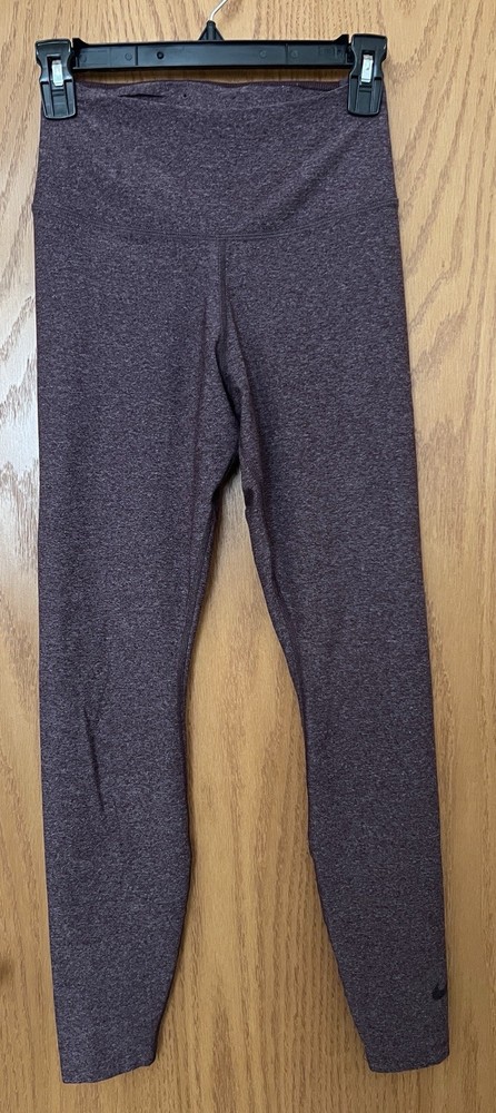 Nike Dri-FIT Women's Mid-Rise Full-Length Leggings in Maroon Size Small