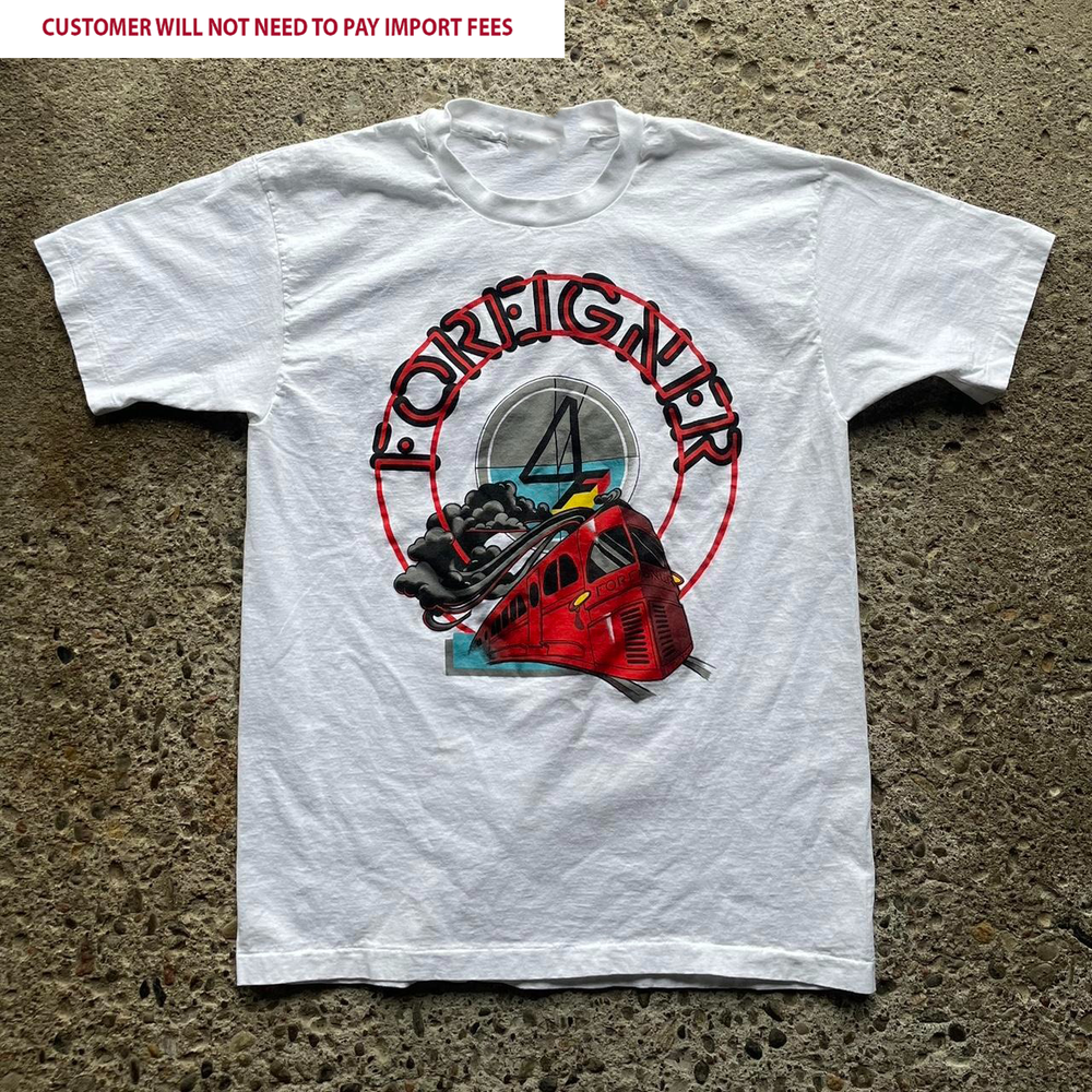 Rare Foreigner Band World Tour White S-5XL Unisex Shirt VK061
