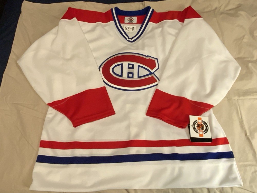 NEW Vintage Montreal Canadiens Starter Center Ice Hockey Jersey Away(White) Sz52