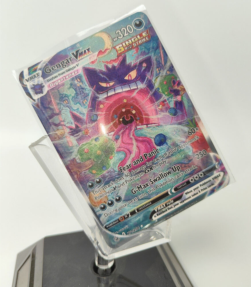 Gengar VMAX 320 Gold Metal Pokemon Card Collectible Gift Display