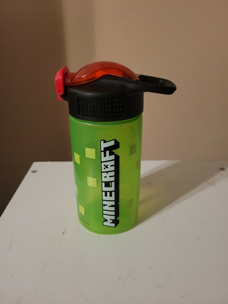 Zak Designs Minecraft 16 Oz Reusable Leak-proof Bottle