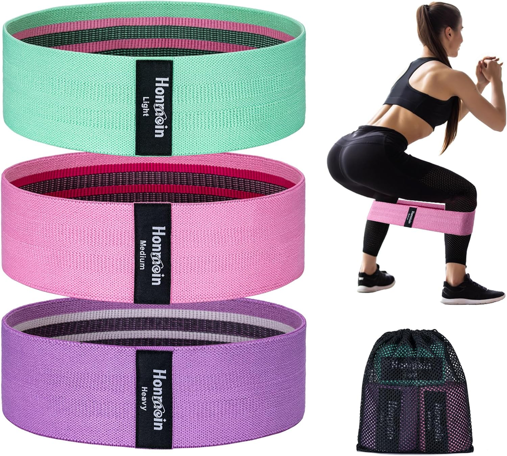Resistance Bands for Working Out, 3 Levels Exercise Bands Workout Bands Set for