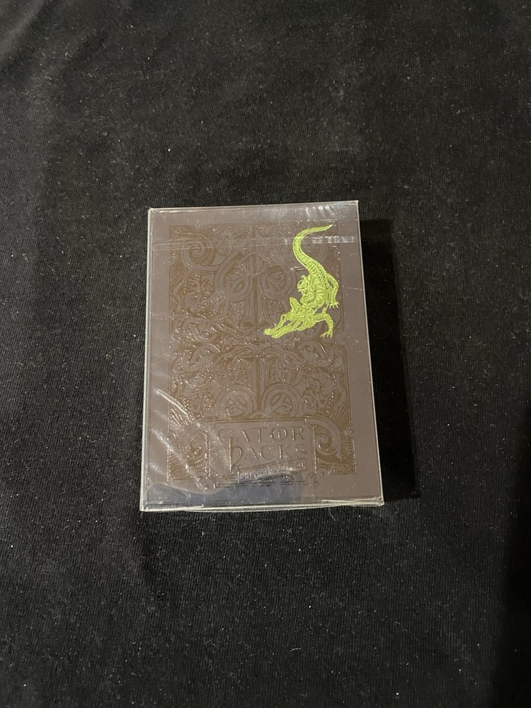 Green Gatorback Playing Cards by David Blaine Sealed Pack