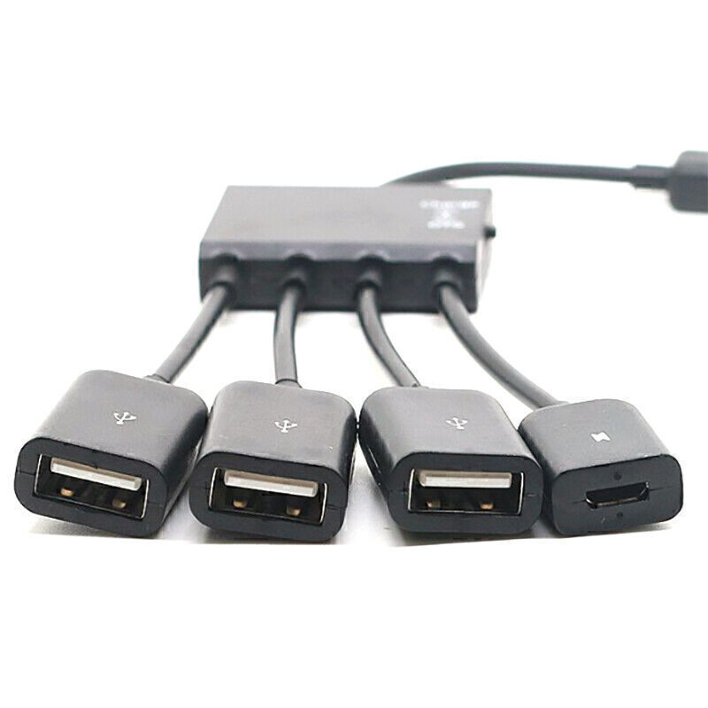Micro USB OTG Hub with Power Charging & Host Adapter