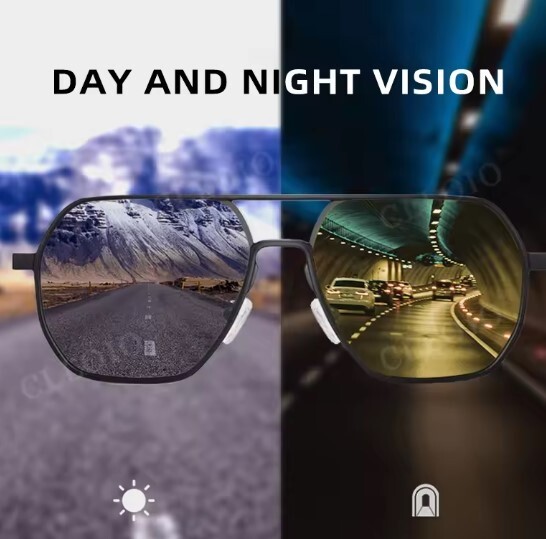 CLLOIO Polarized Anti-Glare Driving Glasses for Men & Women Day Night Vision