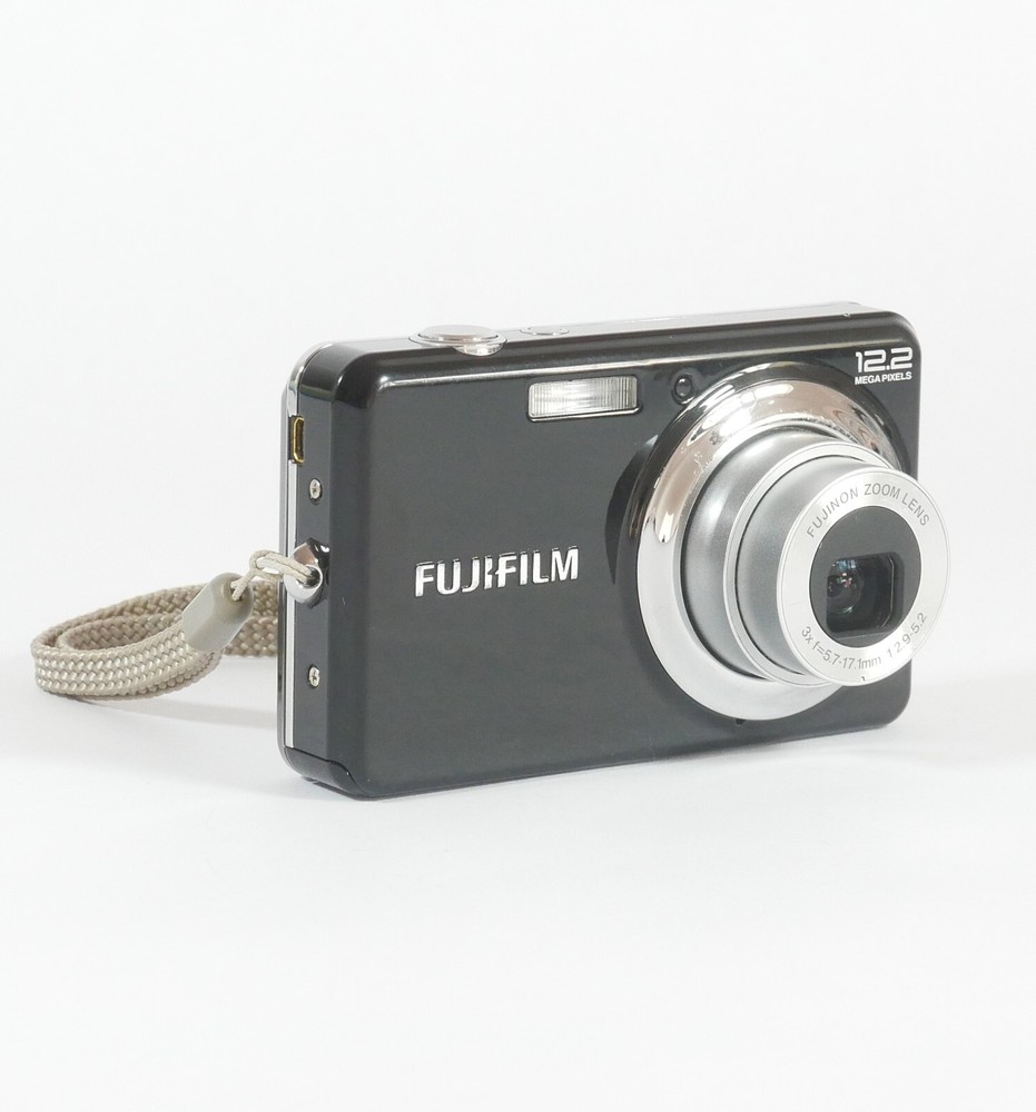 Fujifilm FinePix J30 12.2MP Digital Camera Black 3x Zoom Tested Near Mint