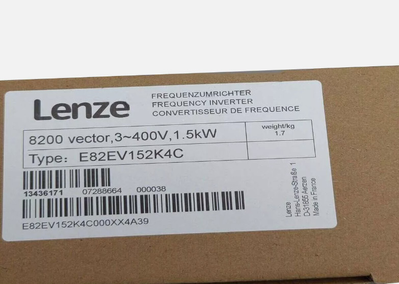 E82EV152K4C 1PCS NEW LENZE Inverter Drives 8200 Vector 1.5kW E82EV152K4C