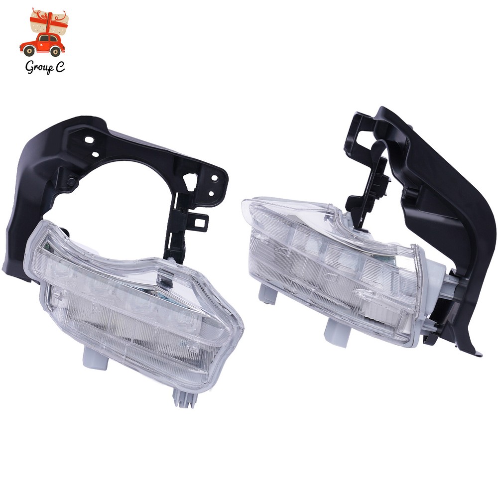 Left & Right Daytime Running Light LED Fog Lamp For Toyota Highlander 2014-2016！