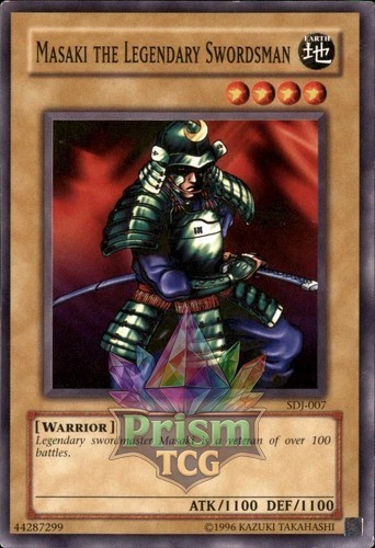 Legendary Swordsman Masaki SDJ-007 Yu-Gi-Oh Rare Card