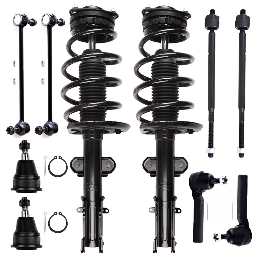 2008-2016 Chrysler Town & Country Front Suspension Kit with Struts Sway Bar & Tie Rods