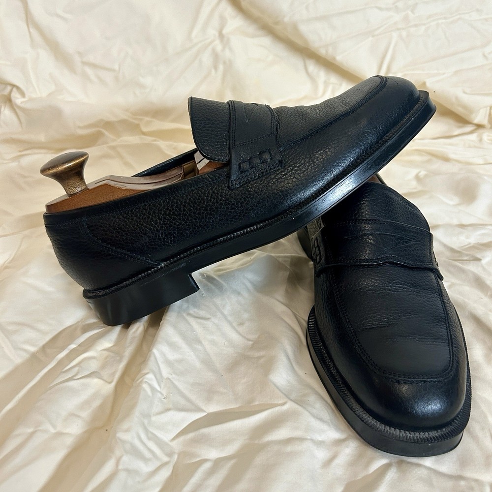 Florsheim Comfortech Black Leather Loafer Men's Dress Shoes Square Toe 8D