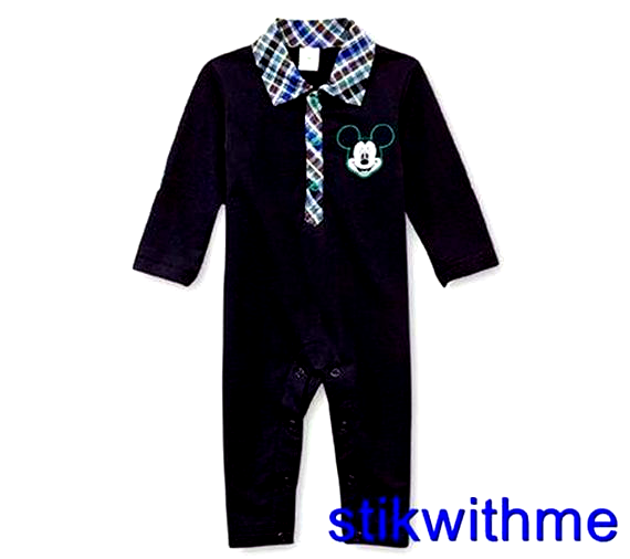 Disney Mickey Mouse  ONE-PIECE ROMPER CLOTHING Baby  [Newborn up to 7 lbs.]  NEW