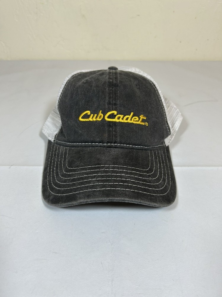 Cub Cadet Snapback Embroidered Logo Lawnmower Mesh Back Hat Cap