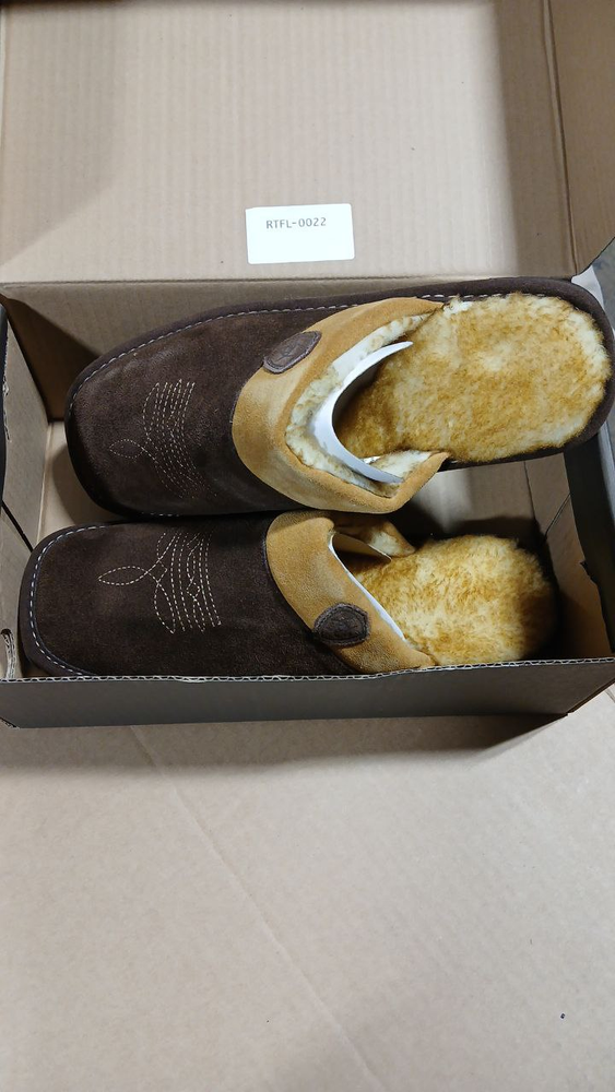 Ariat Men's Square Toe Silversmith Slippers, Chestnut Size 10