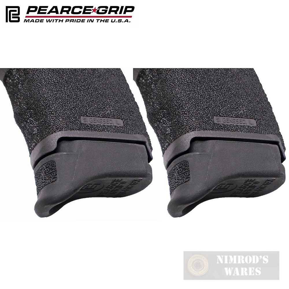 TWO Pearce Springfield HELLCAT / HELLCAT PRO (not 10-rd) GRIP EXTENSIONS PG-HCGX