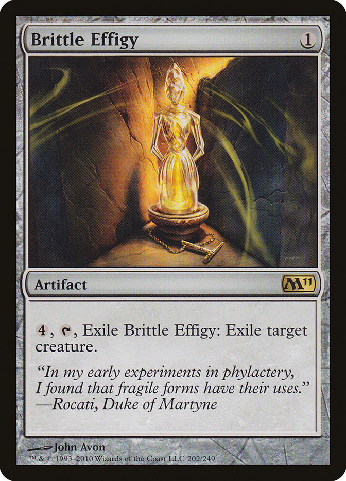 MTG Magic the Gathering Brittle Effigy 202/255 Magic 2011 LP Condition