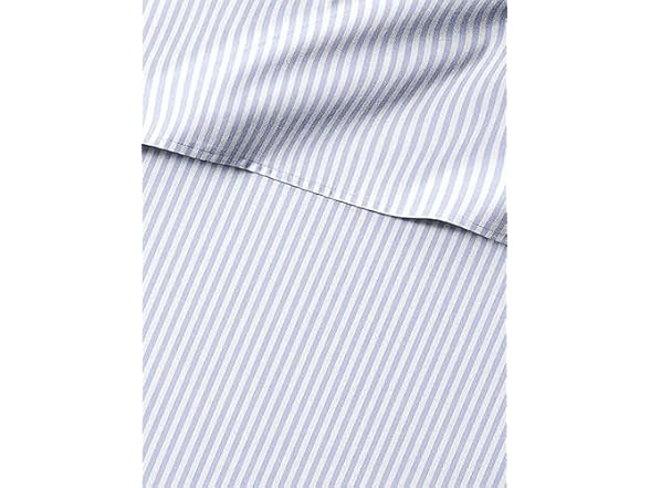 CGK Blue Pinstripes Queen Sheet Set for Kids, 4-Piece