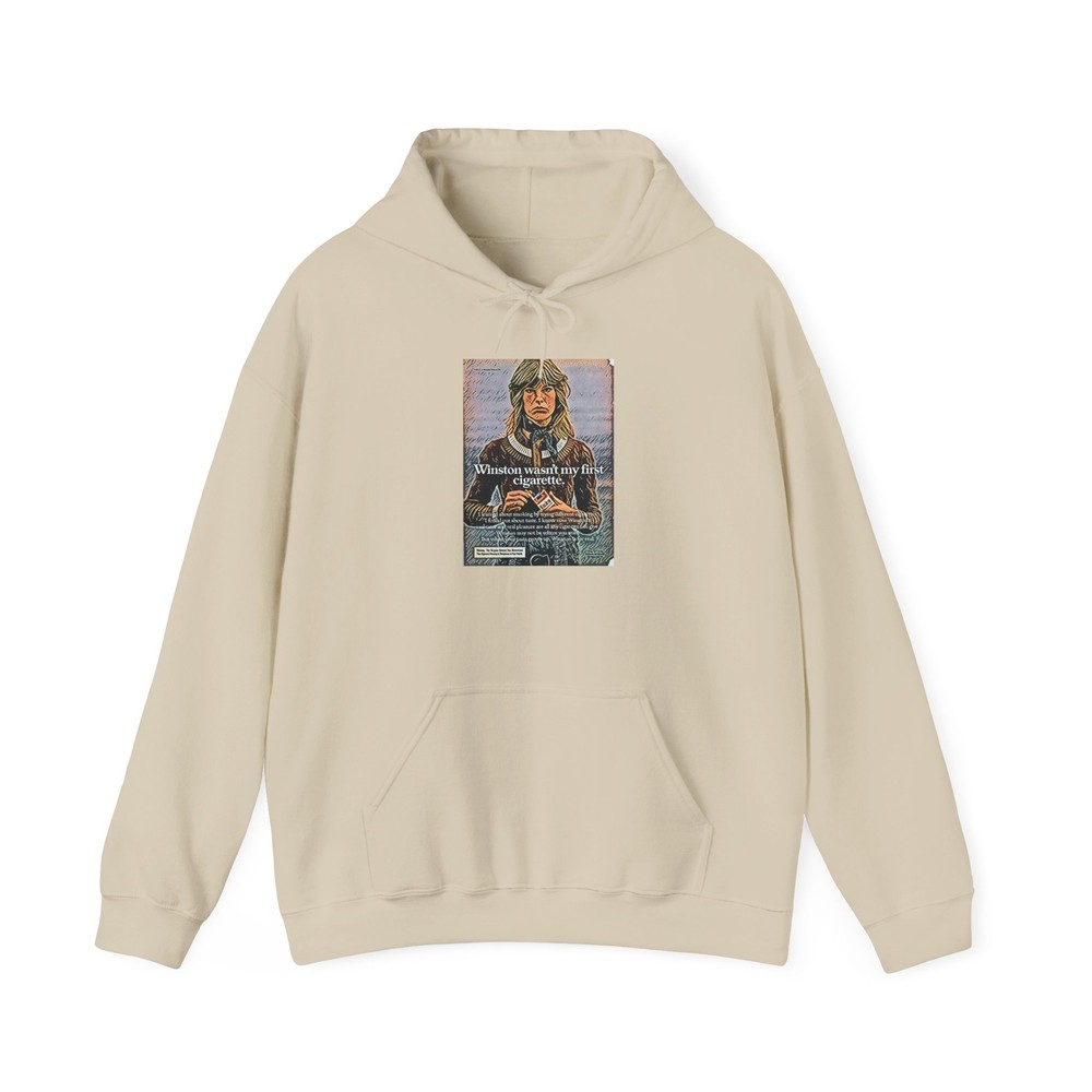 Winston Wasn't My First Cigarette Graphic Unisex Heavy Blend™ Hooded Sweatshirt