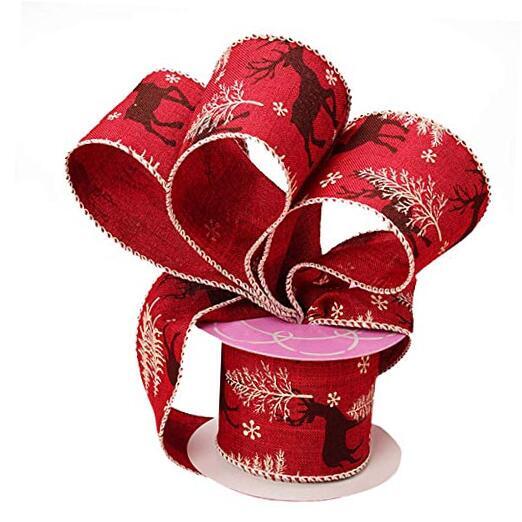 Holiday Wired Christmas Tree Ribbon - 2 1/2